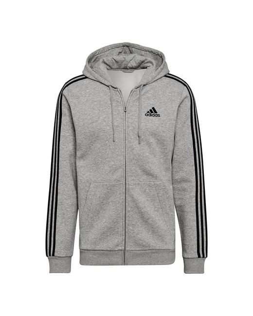 Adidas Essentials Fleece 3-Stripes Full-Zip Hoodie