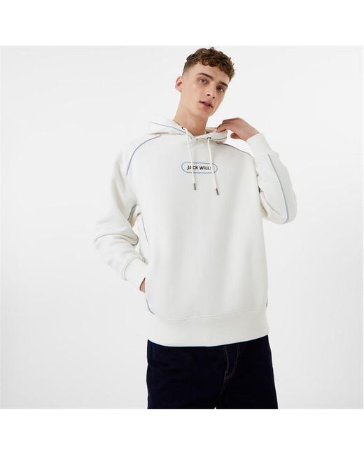 Jack Wills Piped Graphic Hoodie