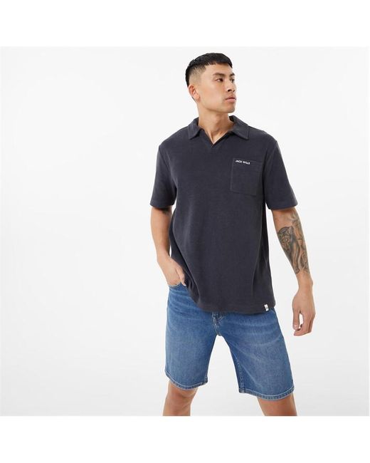Jack Wills Towelling Polo Shirt