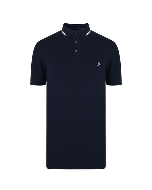 French Connection Logo Tipping Polo Shirt