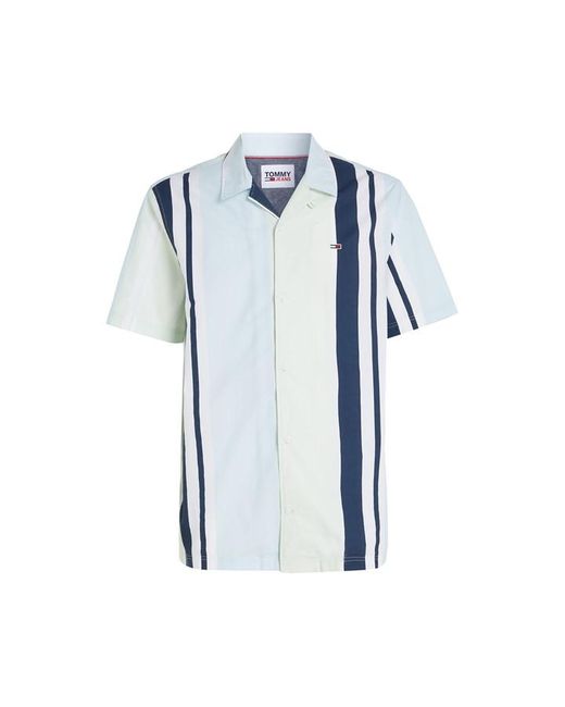 Tommy Jeans Tjm Rlx Ss Stripe Camp Shirt