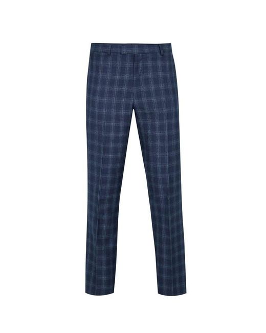 Ted Baker Navy Checked Trousers