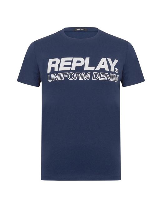 Replay Script T Shirt