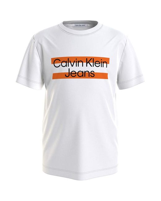 Calvin Klein Jeans CKJ Blk Lgo Tee Jn32