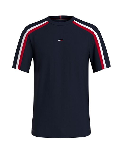 Tommy Sport Global Stripe Short Sleeve T-Shirt