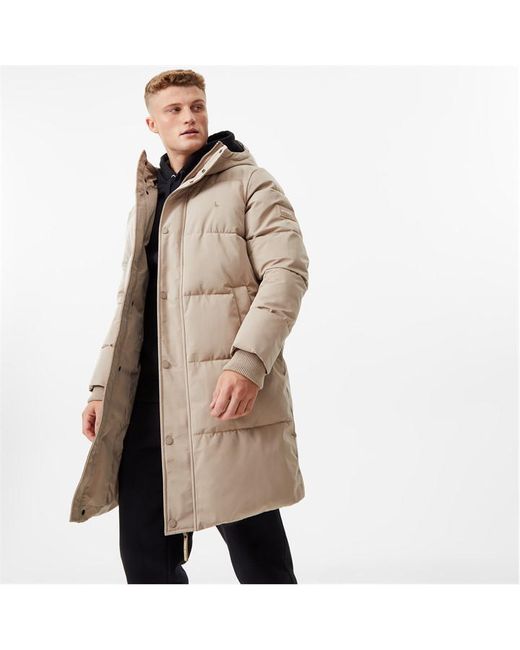 Jack Wills Long Quilted Parka