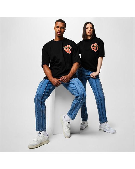 Mennace Relaxed Seam Tapered Jeans
