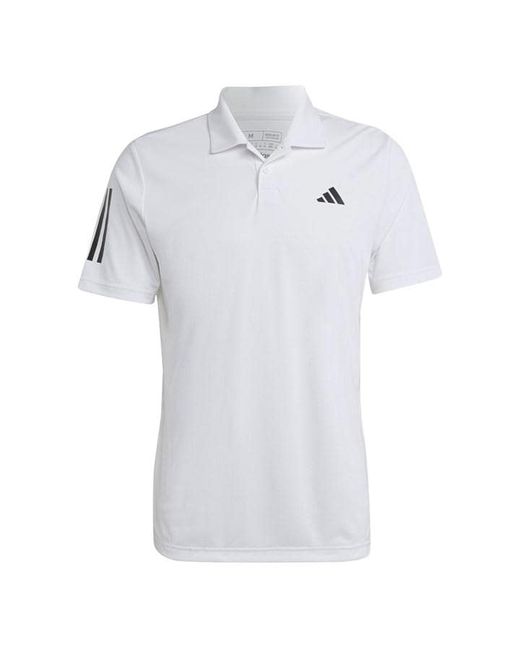 Adidas Club 3 Stripe Polo Shirt