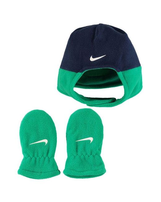 Nike Swoosh Trapper Hat And Mitten Set