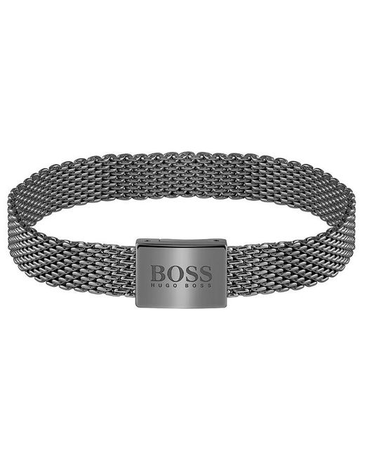 Boss Gents Mesh Essentials Black IP Bracelet