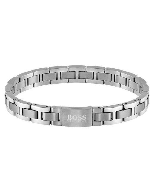 Boss Gents Metal Link Essentials Stainless Steel Bracelet