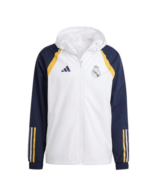 Adidas Real Madrid All Weather Jacket 2023 2024 Adults
