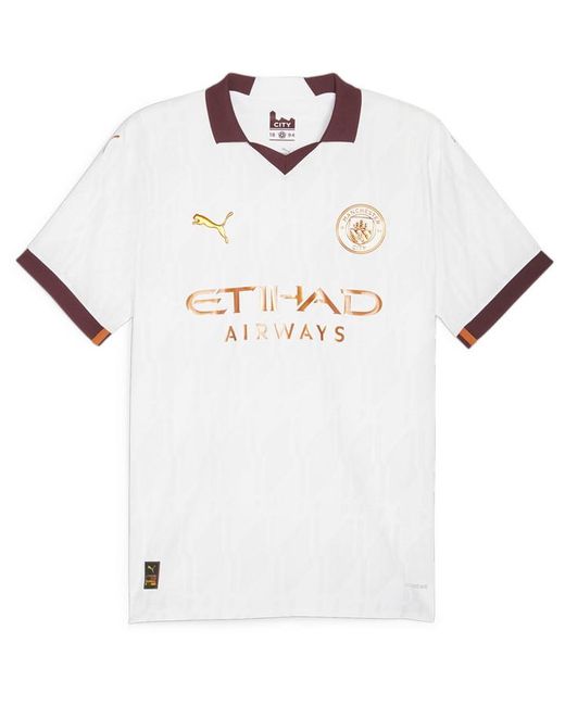 Puma Manchester City Authentic Away Shirt 2023 2024 Adults