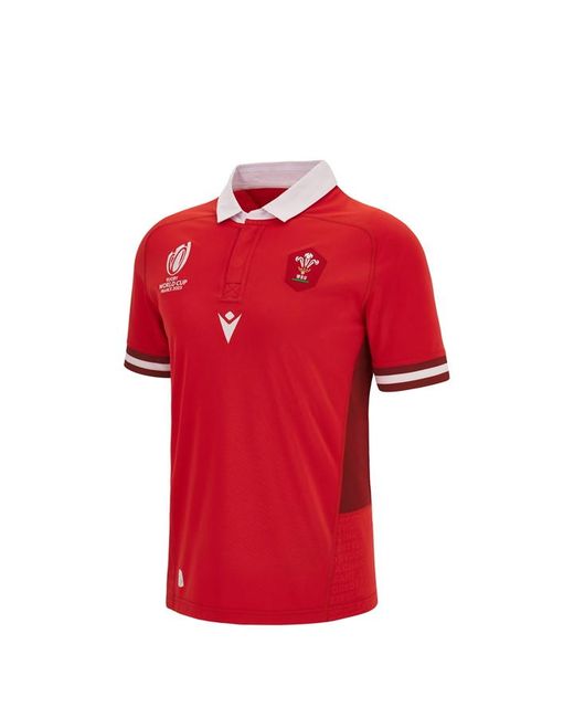 Macron Wales Rugby Home Shirt 2023 2024 Juniors