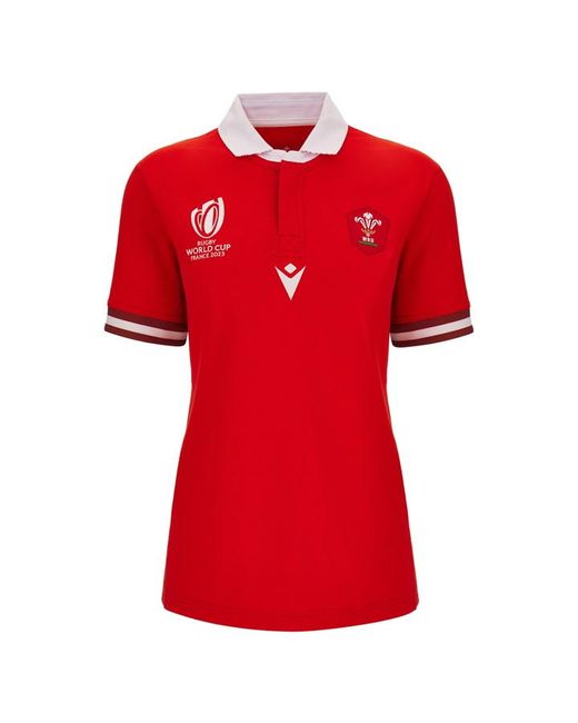 Macron Wales Rugby Home Shirt 2023 2024