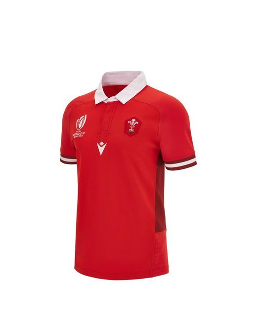 Macron Wales Rugby Home Shirt 2023 2024 Adults