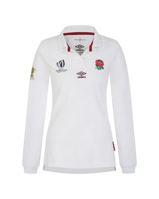 Umbro England Rugby Home Long Sleeve Shirt 2023 2024