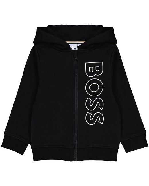 Boss Large Logo Zip Hoodie