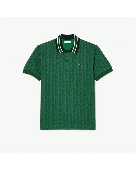 Lacoste All Over Print Polo Shirt