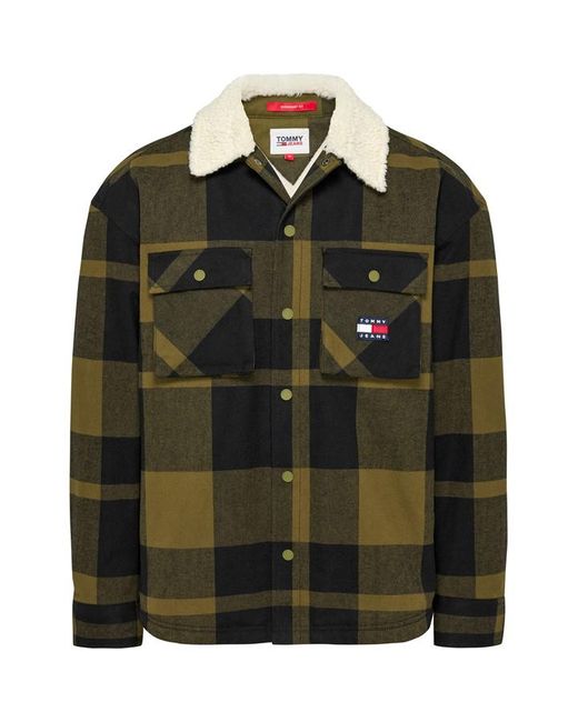 Tommy Jeans Tjm Check Sherpa Lined Overshirt