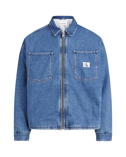 Calvin Klein Jeans Boxy Zip Padded Shirt Jacket
