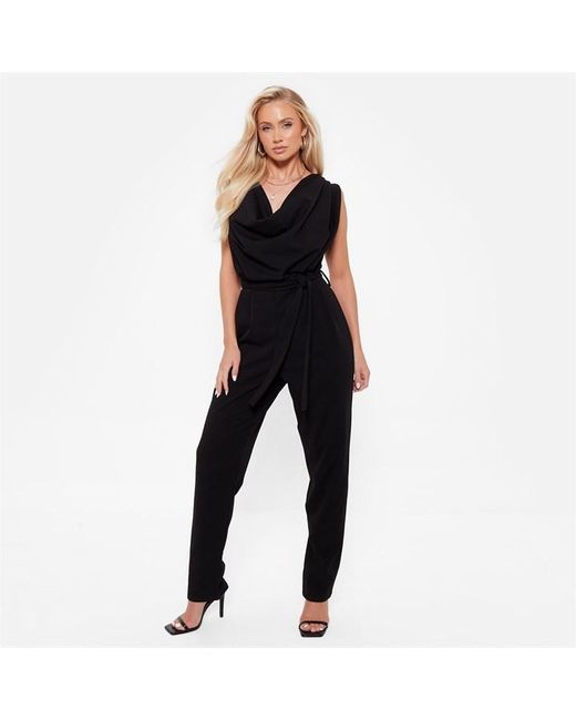 I Saw It First Cowl Neck Crepe Jumpsuit
