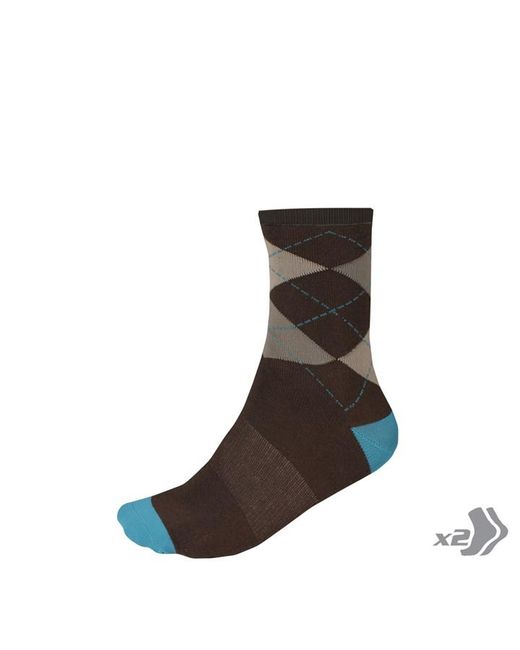 Endura Argyl Sock Twin Pack