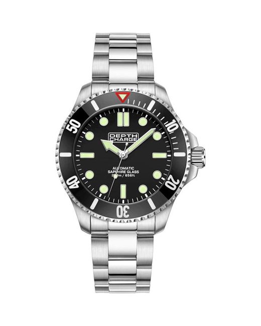 Depth Charge Stainless Steel Dial Dive Watch
