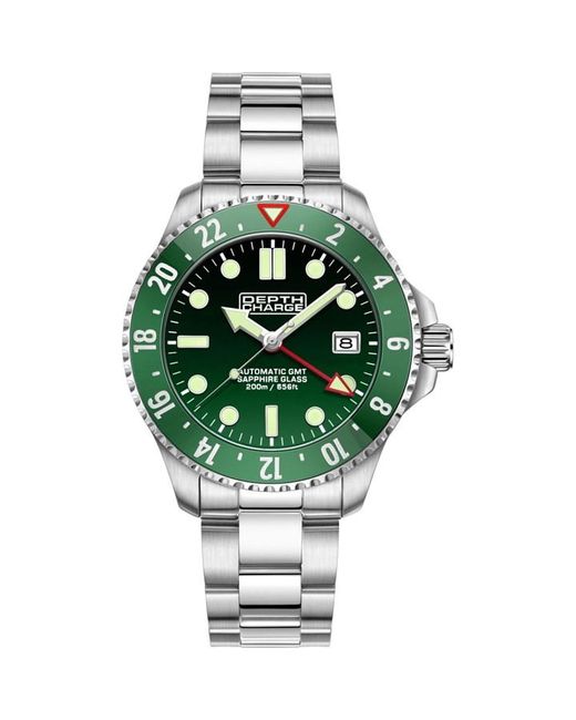 Depth Charge Stainless Steel Dial Dive Watch