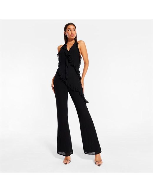 Missguided Ruffle Detail Jumpsuit