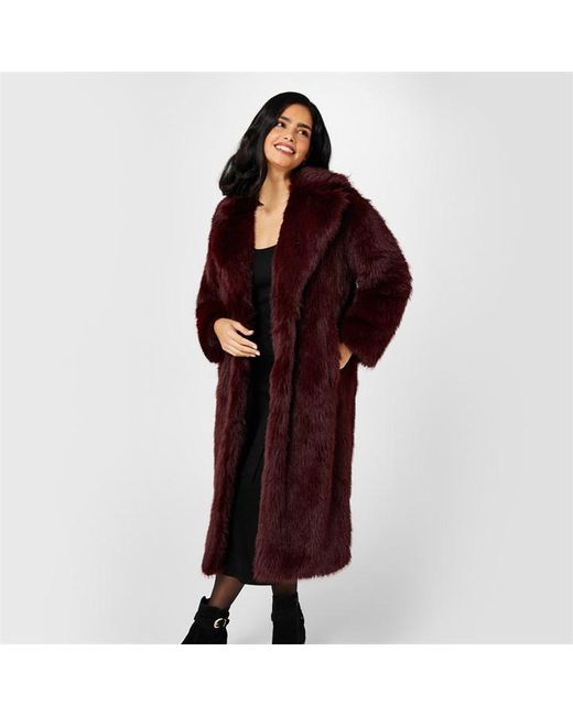 Biba Longline Faux Fur Coat