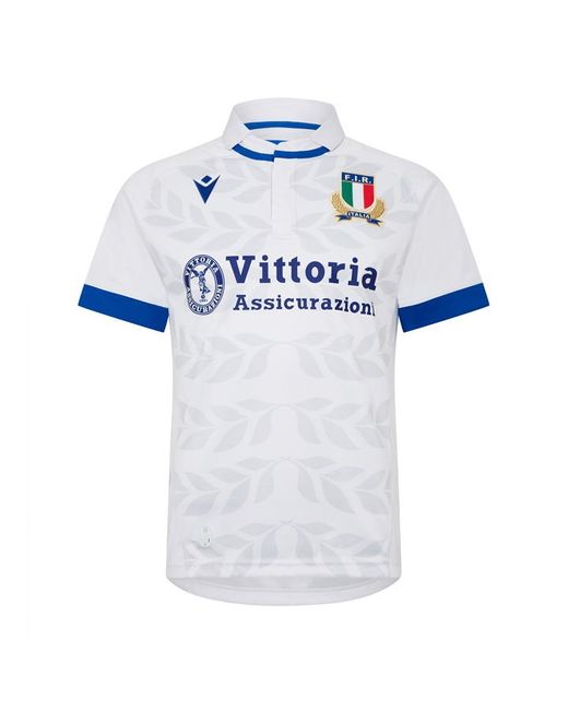 Macron Italy Rugby Away Shirt 2023 2024 Adults