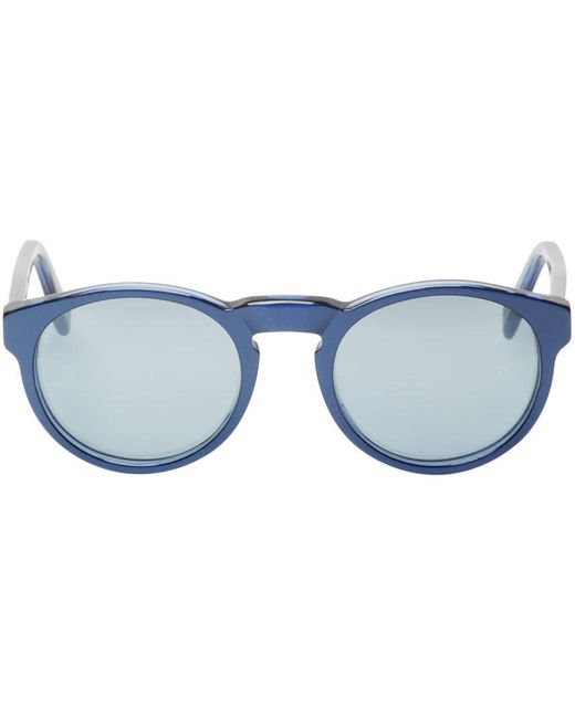 Super Blue Metallic Paloma Sunglasses