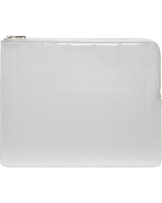 Juun.J White Patent Leather Tablet Case