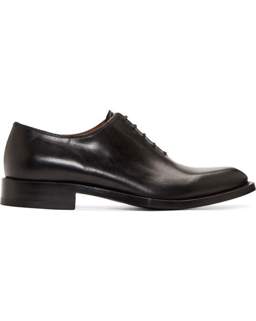 Givenchy Black Leather Oxfords