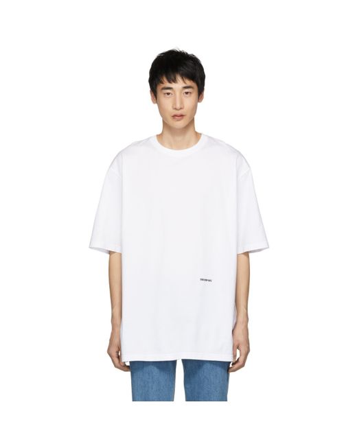 Calvin Klein 205W39Nyc White Embroidered Logo T-Shirt