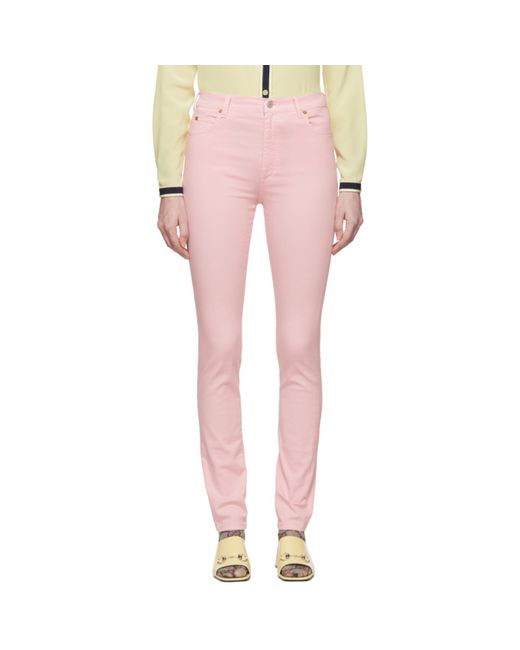 Gucci Pink Skinny Jeans