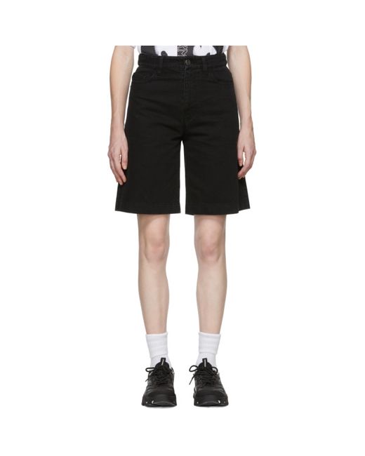 Raf Simons Denim Patch and Tag Shorts
