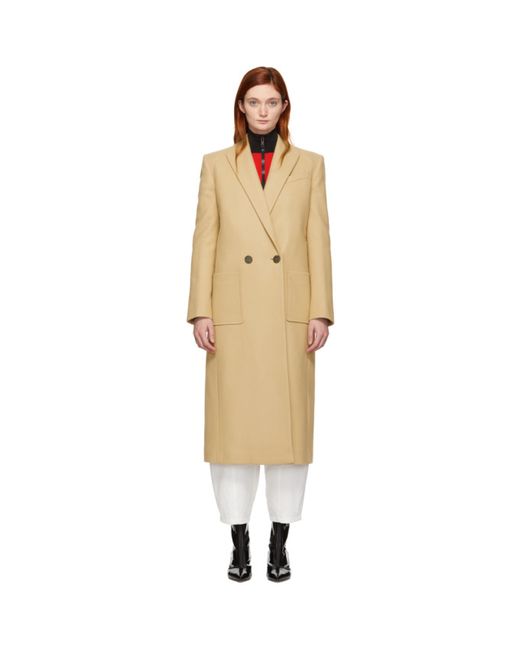 Givenchy Beige Wool Masculine Long Coat