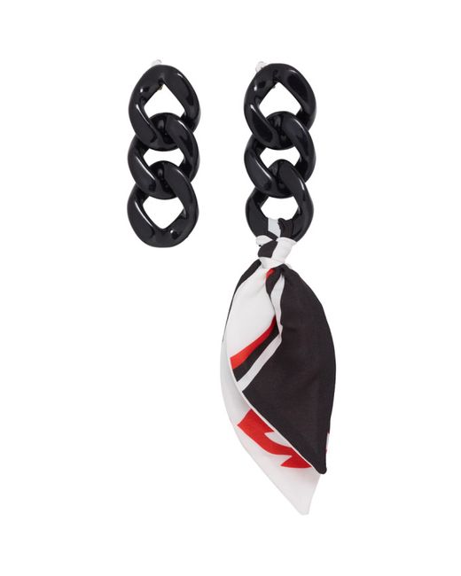 Msgm Chain Scarf Clip-On Earrings