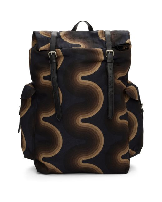 Dries Van Noten Navy Verner Panton Edition Wave Backpack