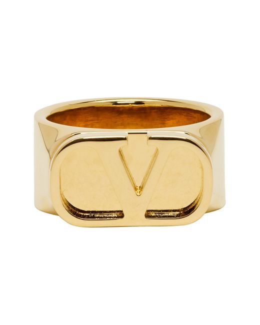 Valentino Gold Garavani Logo Ring