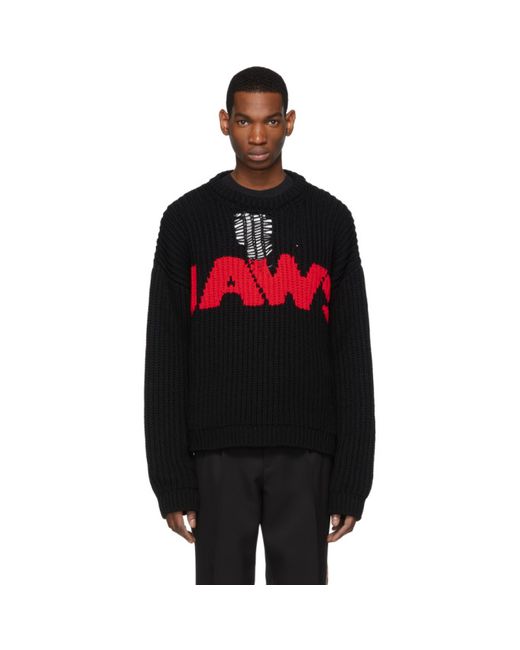 Calvin Klein 205W39Nyc Black Jaws Sweater