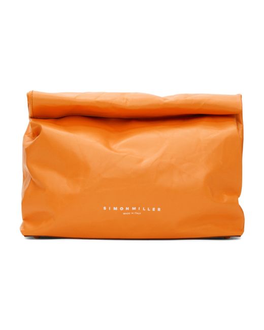Simon Miller Orange Large Lunch Bag 30 Clutch