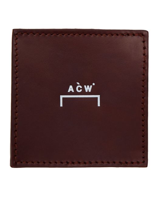 A-Cold-Wall Burgundy Leather Coin Wallet