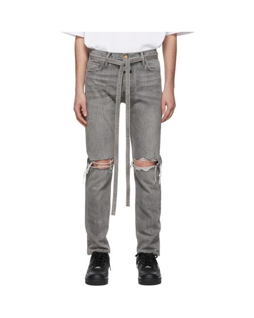 Fear Of God Grey Slim Jeans