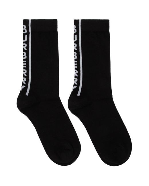 Burberry Black Logo Socks