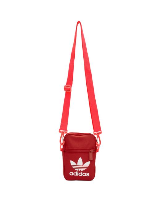 Adidas Originals Red Trefoil Festival Bag