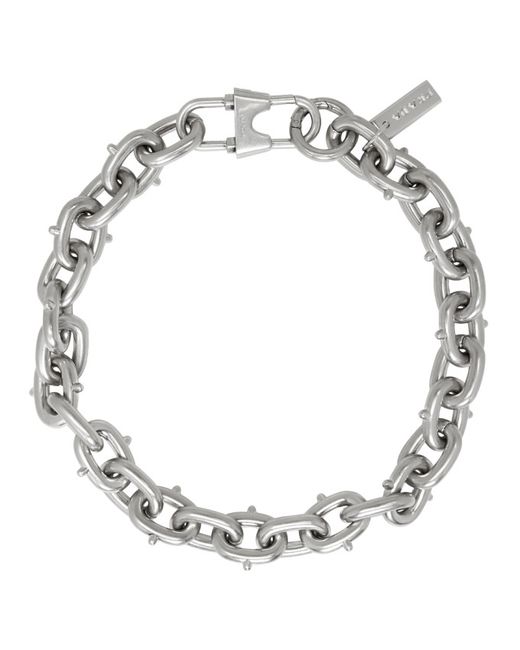 Prada Silver Bike Chain Necklace