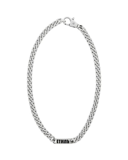 Heron Preston Curb Chain Style Necklace